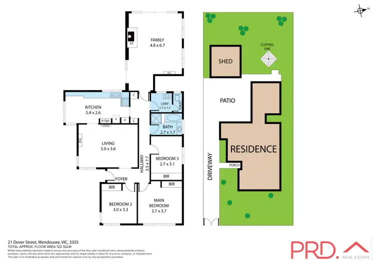 Floorplan of Homely house listing, 21 Dover Street, Wendouree VIC 3355