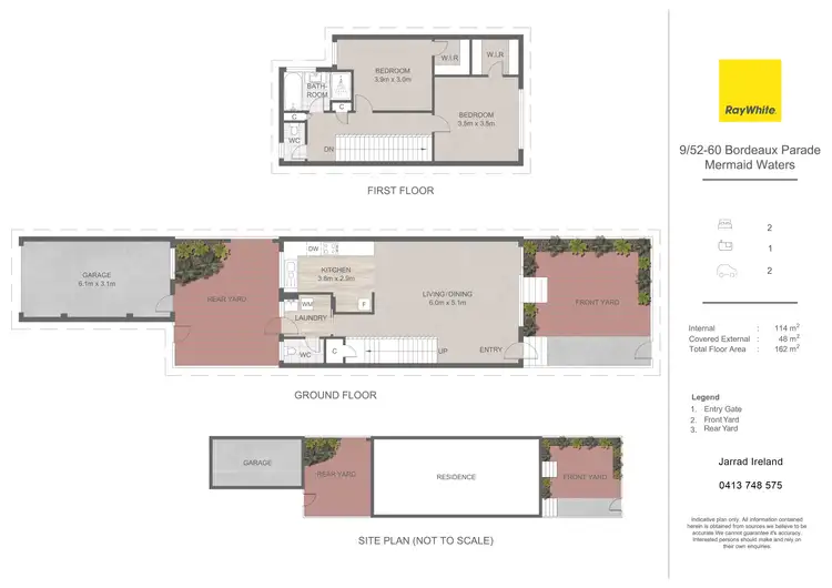 Floorplan of Homely unit listing, 9/52-60 Bordeaux Parade, Mermaid Waters QLD 4218