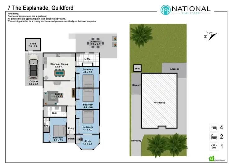 Floorplan of Homely house listing, 7 The Esplanade, Guildford NSW 2161