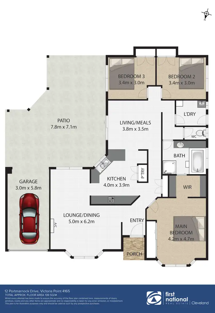 Floorplan of Homely house listing, 12 Portmarnock Drive, Victoria Point QLD 4165