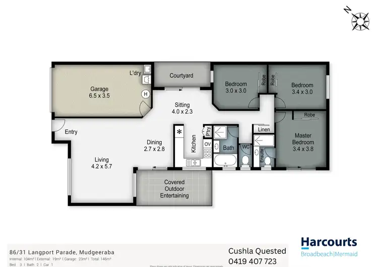 Floorplan of Homely house listing, 86/31 Langport Parade, Mudgeeraba QLD 4213