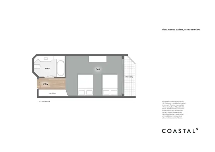 Floorplan of Homely apartment listing, 1215/22 View Avenue, Surfers Paradise QLD 4217