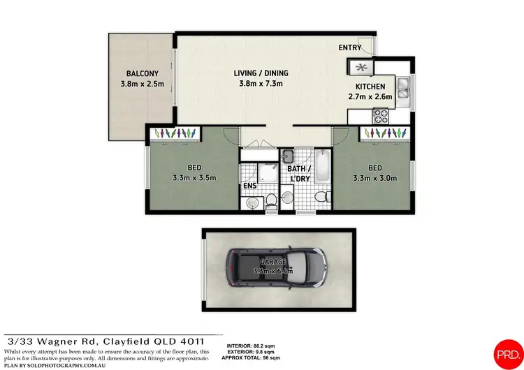 Floorplan of Homely unit listing, 3/33 Wagner Road, Clayfield QLD 4011