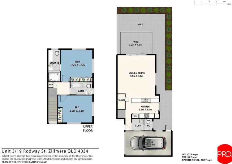 Floorplan of Homely townhouse listing, 3/19 Rodway Street, Zillmere QLD 4034