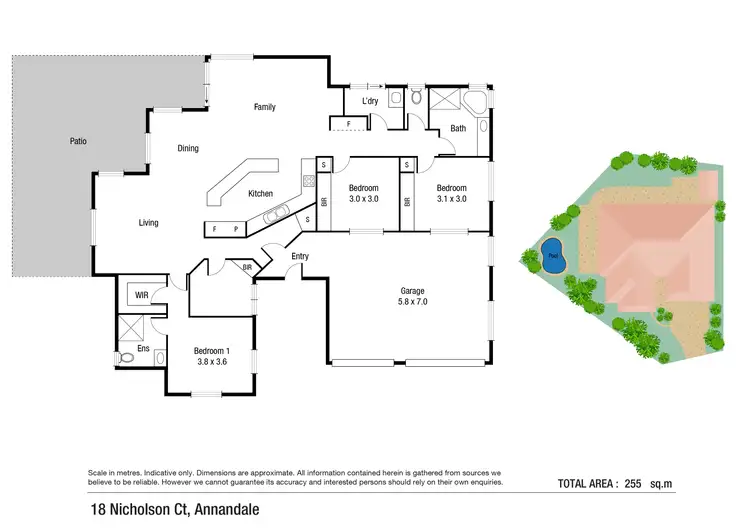 Floorplan of Homely house listing, 18 Nicholson Court, Annandale QLD 4814