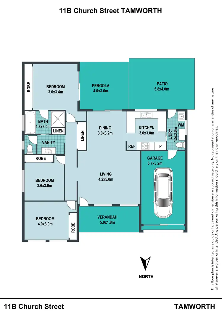 Floorplan of Homely villa listing, 11A Church Street, Tamworth NSW 2340