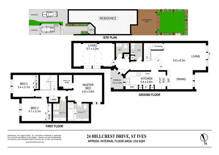 Floorplan of Homely townhouse listing, 24 Hillcrest Drive, St Ives NSW 2075