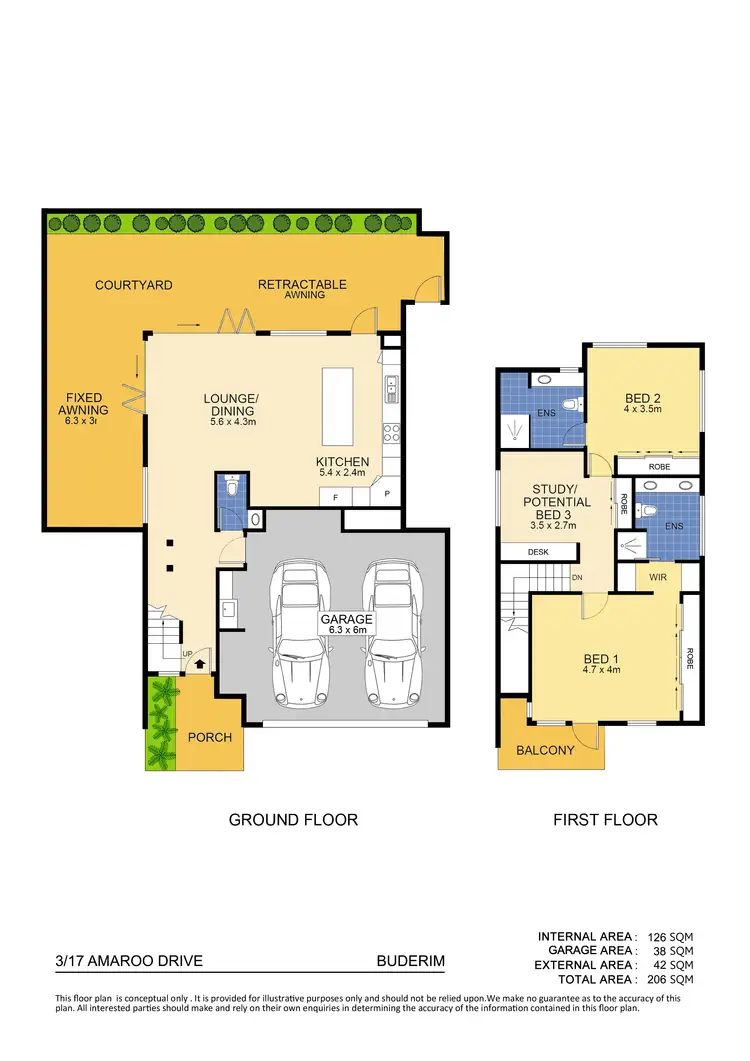 Floorplan of Homely townhouse listing, 3/17 Amaroo Drive, Buderim QLD 4556