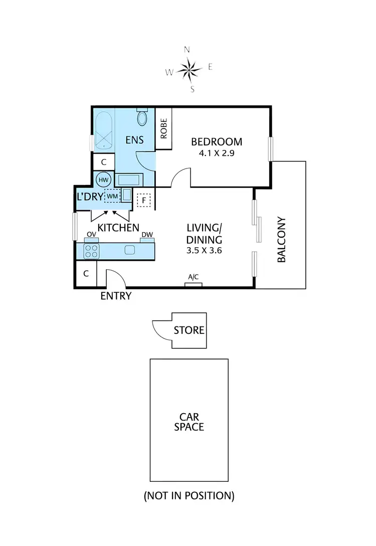 Floorplan of Homely apartment listing, 16/210 Normanby Road, Notting Hill VIC 3168
