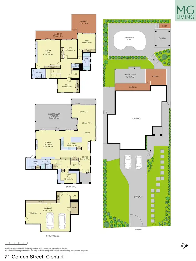 Floorplan of Homely house listing, 71 Gordon Street, Clontarf NSW 2093