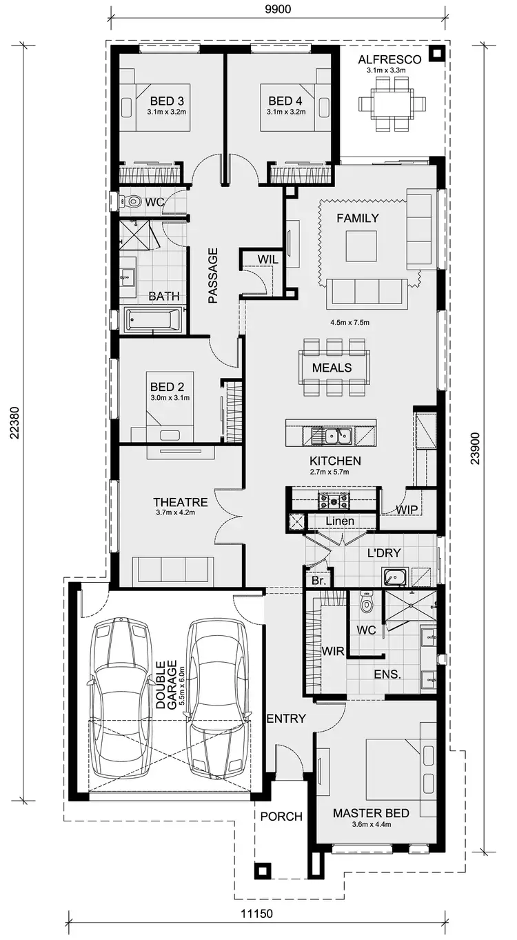 Floorplan of Homely house listing, Lot 810 Marigold Estate (titled land), Tarneit VIC 3029