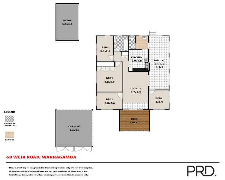 Floorplan of Homely house listing, 68 Weir Road, Warragamba NSW 2752