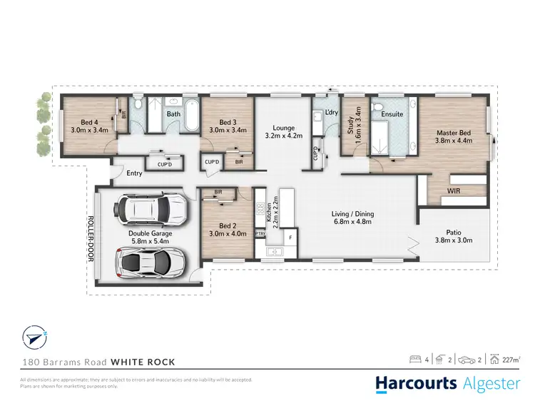 Floorplan of Homely house listing, 180 Barrams Road, White Rock QLD 4306