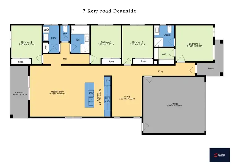 Floorplan of Homely house listing, 7 Kerr Road, Deanside VIC 3336
