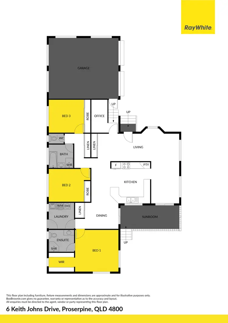 Floorplan of Homely house listing, 6 Keith Johns Drive, Proserpine QLD 4800