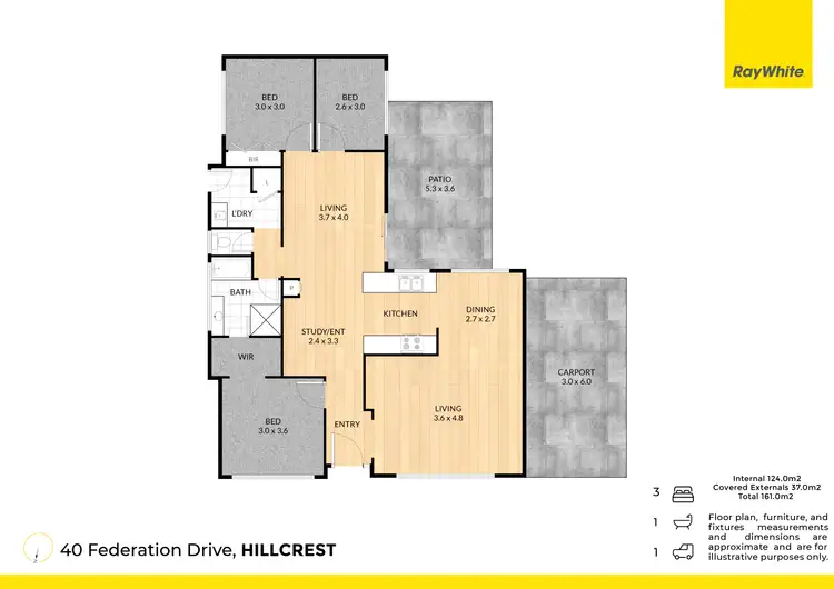 Floorplan of Homely house listing, 40 Federation Drive, Hillcrest QLD 4118