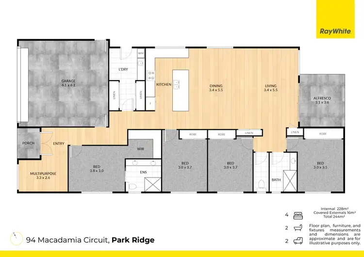 Floorplan of Homely other listing, 94 Macadamia Circuit, Park Ridge QLD 4125