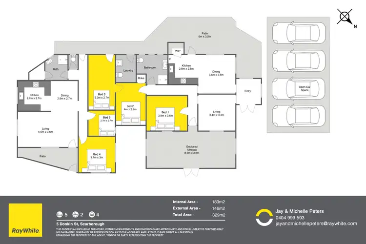Floorplan of Homely house listing, 5 Donkin Street, Scarborough QLD 4020