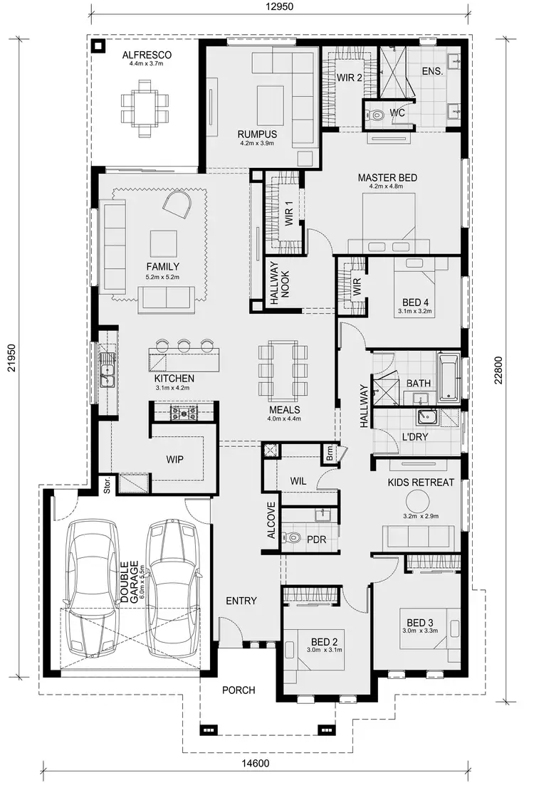 Floorplan of Homely house listing, Lot 1030 Seventh Bend Estate (Titled Land), Weir Views VIC 3338