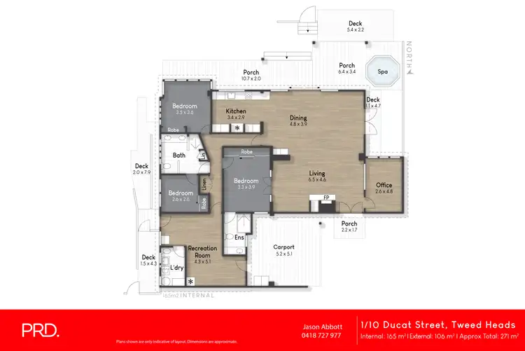 Floorplan of Homely semi-detached listing, 1/10 Ducat Street, Tweed Heads NSW 2485