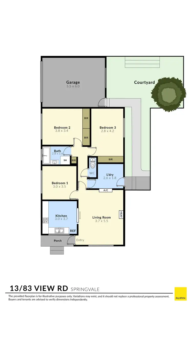 Floorplan of Homely unit listing, 13/83 View Road, Springvale VIC 3171