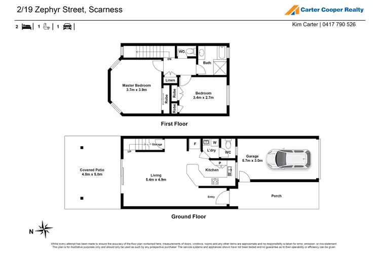 Floorplan of Homely unit listing, 4/19 Zephyr Street, Scarness QLD 4655