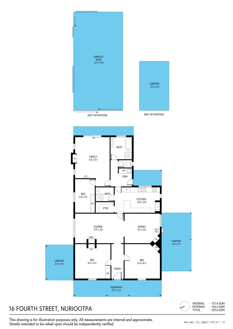 Floorplan of Homely house listing, 16 Fourth Street, Nuriootpa SA 5355