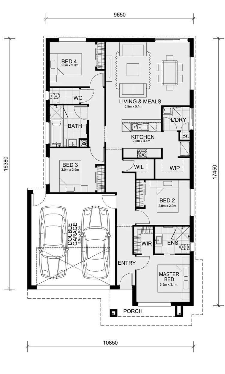 Floorplan of Homely house listing, Lot 749 Thyme Cres (Botania Estate), Fraser Rise VIC 3336