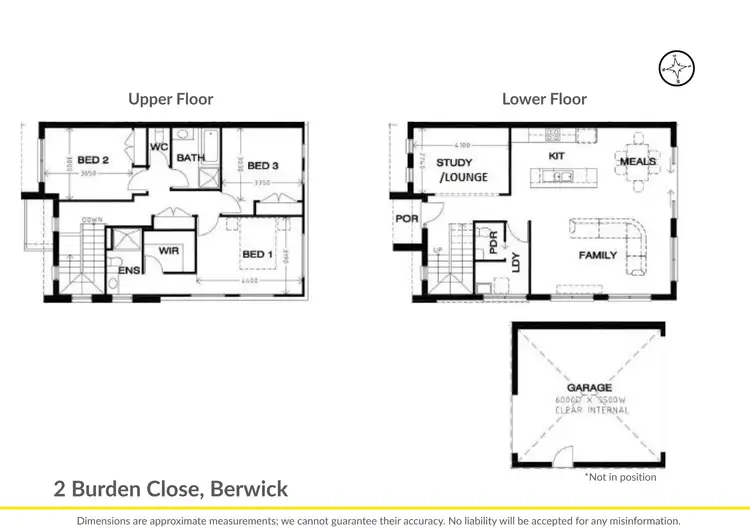 Floorplan of Homely townhouse listing, 2 Burnden Close, Berwick VIC 3806