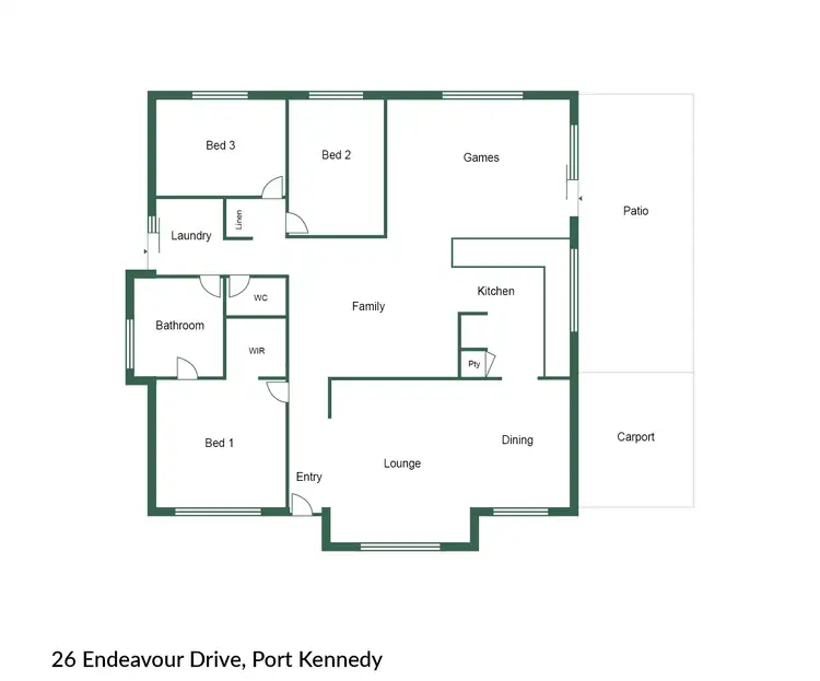 Floorplan of Homely house listing, 26 Endeavour Drive, Port Kennedy WA 6172
