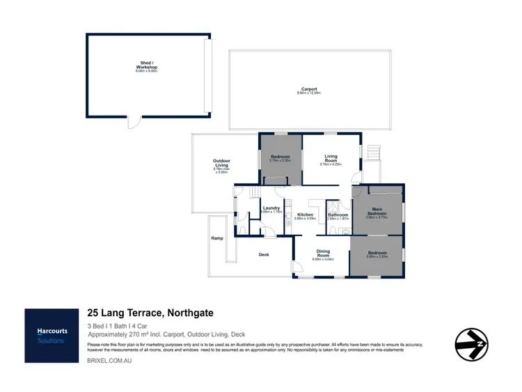 Floorplan of Homely house listing, 25 Lang Terrace, Northgate QLD 4013