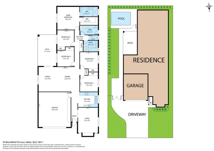 Floorplan of Homely house listing, 34 Brookfield Terrace, Idalia QLD 4811
