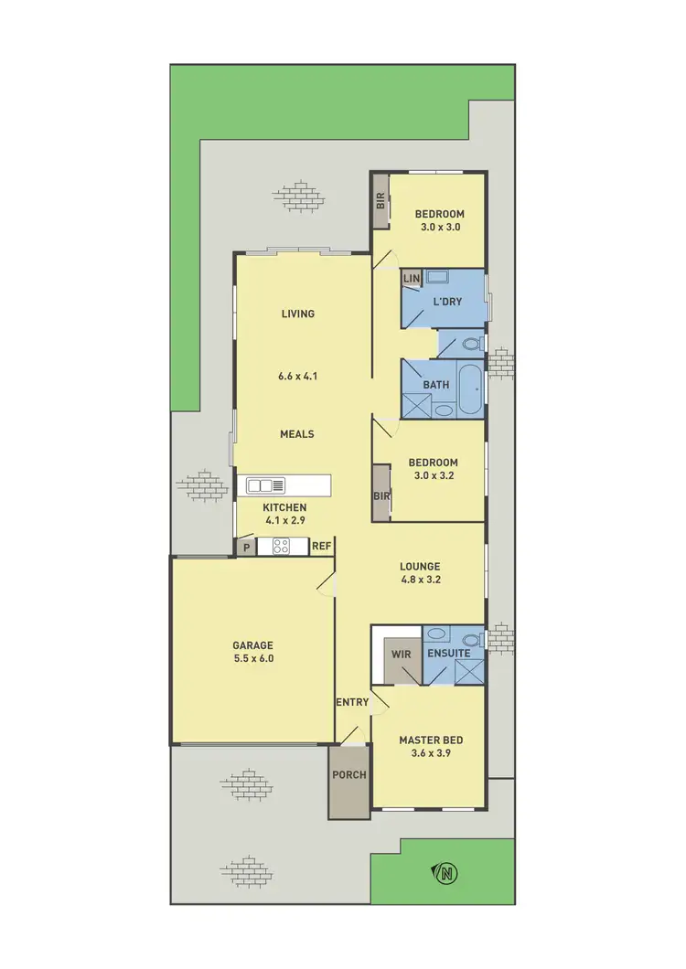 Floorplan of Homely house listing, 68 Huntington Drive, Craigieburn VIC 3064