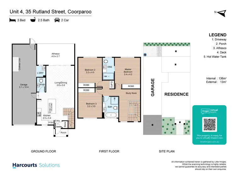 Floorplan of Homely townhouse listing, 4/35 Rutland Street, Coorparoo QLD 4151