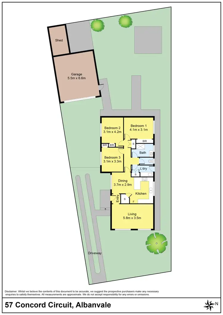 Floorplan of Homely house listing, 57 Concord Circuit, Albanvale VIC 3021