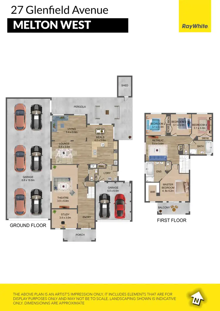 Floorplan of Homely house listing, 27 Glenfield Avenue, Melton West VIC 3337