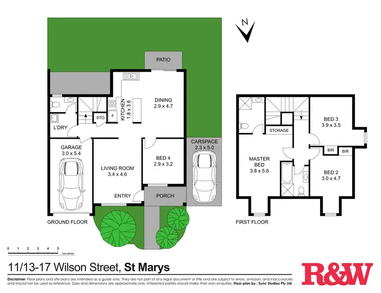 Floorplan of Homely townhouse listing, 11/13-17 Wilson Street, St Marys NSW 2760