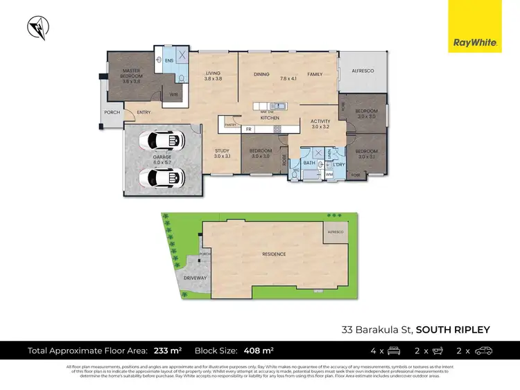 Floorplan of Homely house listing, 33 Barakula Street, South Ripley QLD 4306