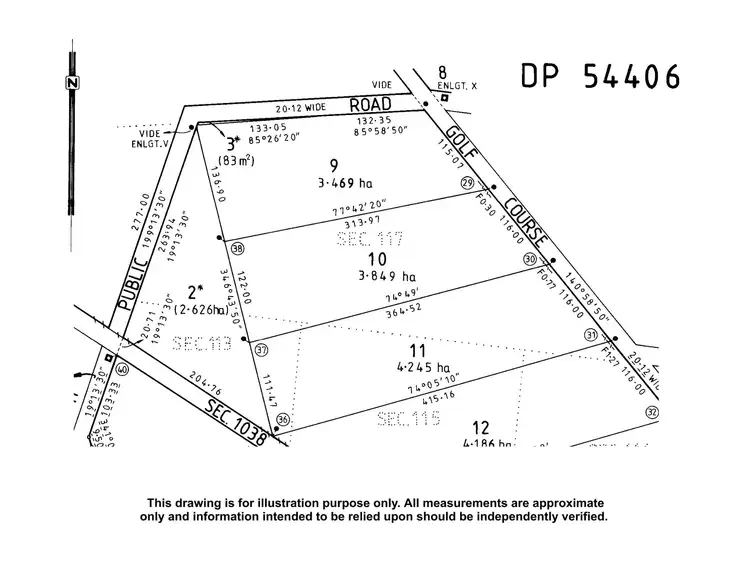 Floorplan of Homely land listing, Golf Course Road, Bordertown SA 5268