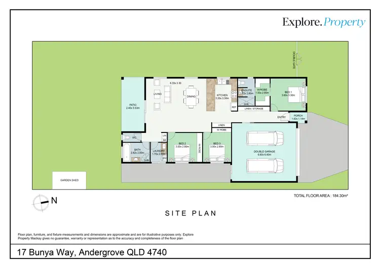 Floorplan of Homely house listing, 17 Bunya Way, Andergrove QLD 4740