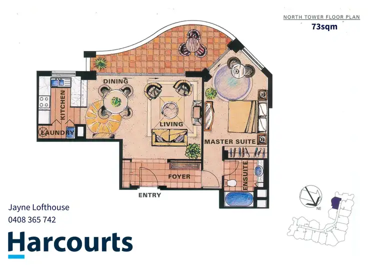 Floorplan of Homely unit listing, 2902/24-26 Queensland Avenue, Broadbeach QLD 4218
