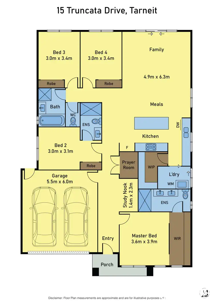 Floorplan of Homely house listing, 15 Truncata Drive, Tarneit VIC 3029