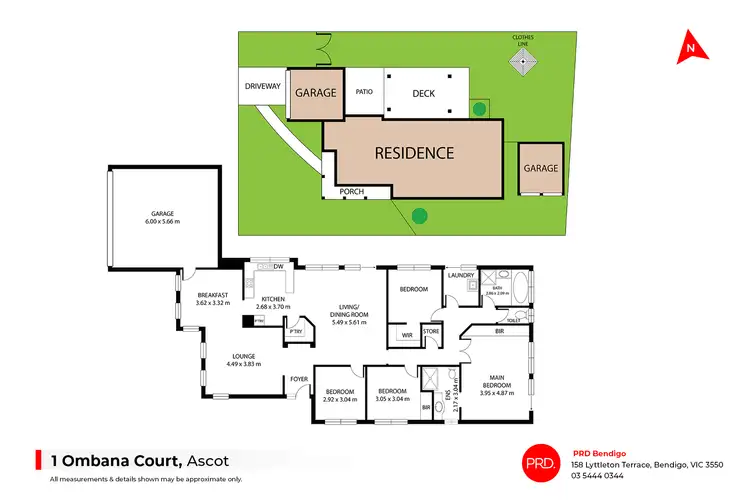 Floorplan of Homely house listing, 1 Ombana Court, Ascot VIC 3551