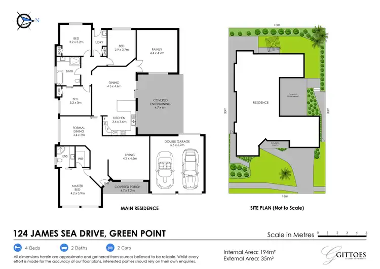 Floorplan of Homely house listing, 124 James Sea Drive, Green Point NSW 2251