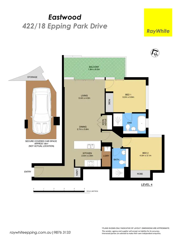Floorplan of Homely apartment listing, 422/18 Epping Park Drive, Epping NSW 2121