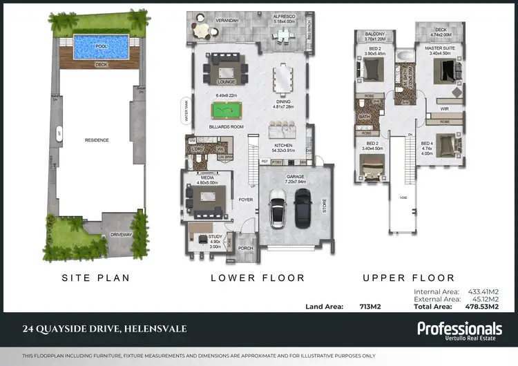 Floorplan of Homely house listing, 24 Quayside Drive, Helensvale QLD 4212