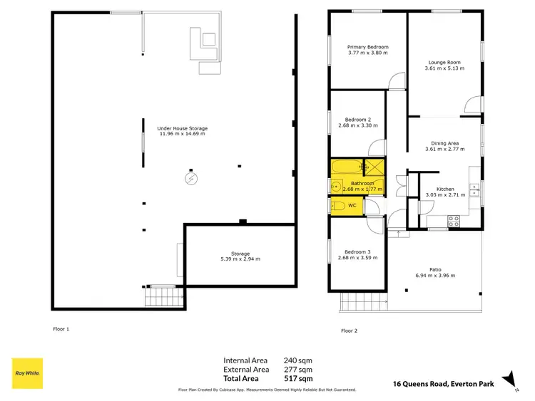 Floorplan of Homely house listing, 16 Queens Road, Everton Park QLD 4053