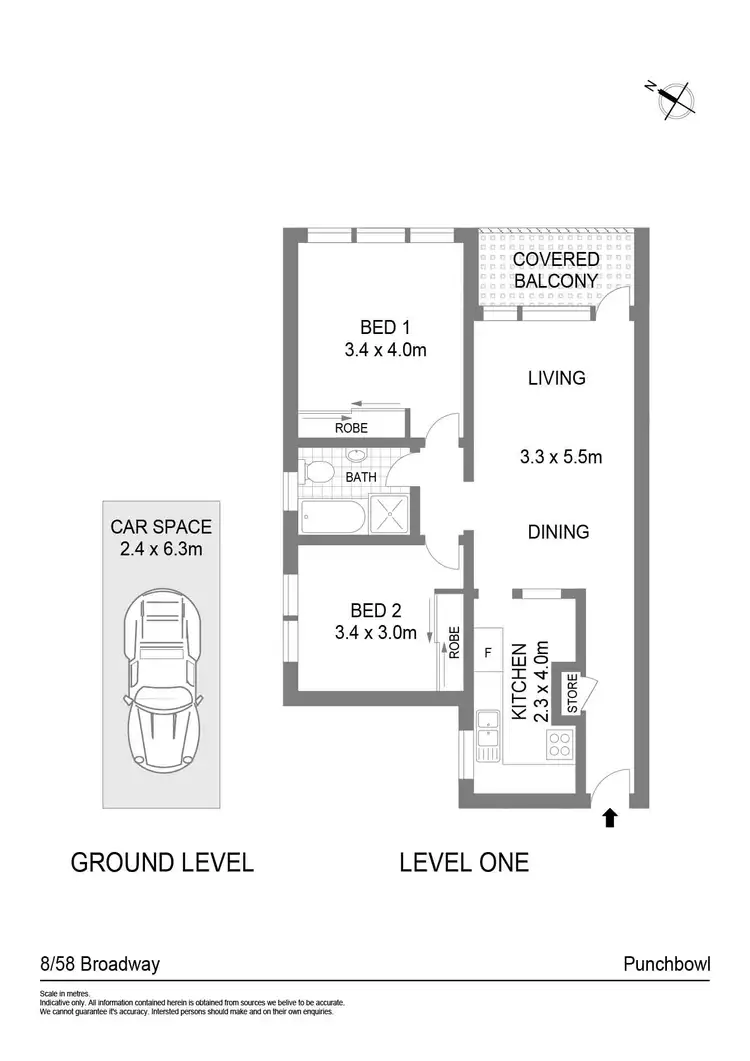 Floorplan of Homely apartment listing, 8/58 Broadway, Punchbowl NSW 2196