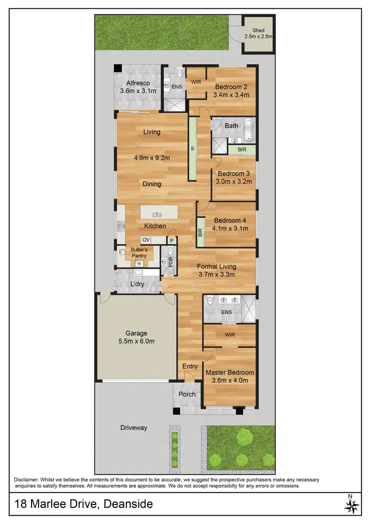 Floorplan of Homely house listing, 18 Marlee Drive, Deanside VIC 3336