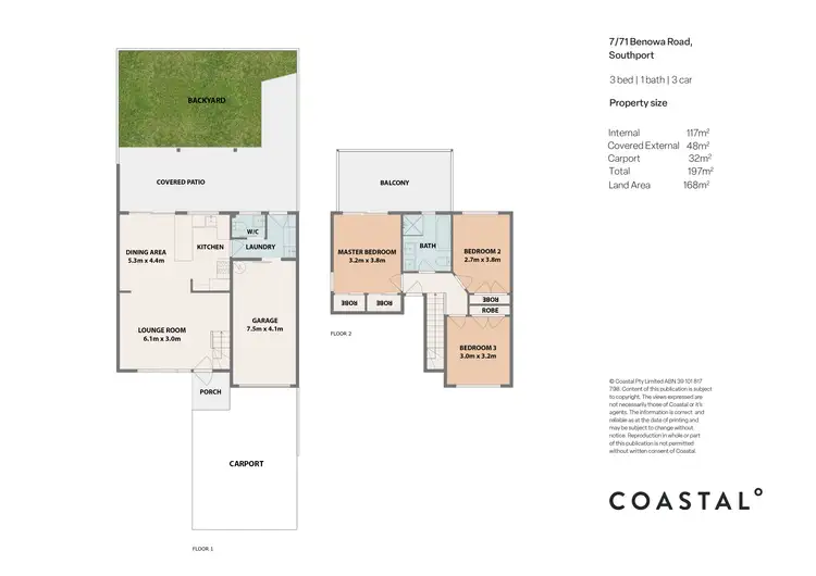 Floorplan of Homely townhouse listing, 7/71 Benowa Road, Southport QLD 4215